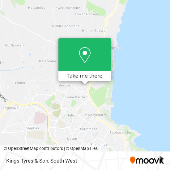 Kings Tyres & Son map