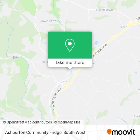 Ashburton Community Fridge map