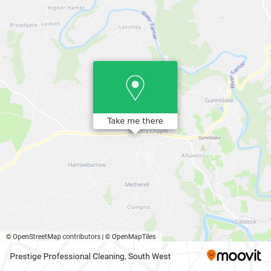 Prestige Professional Cleaning map