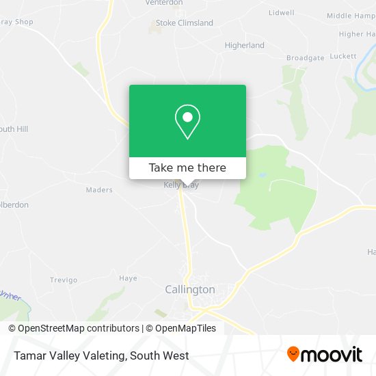 Tamar Valley Valeting map