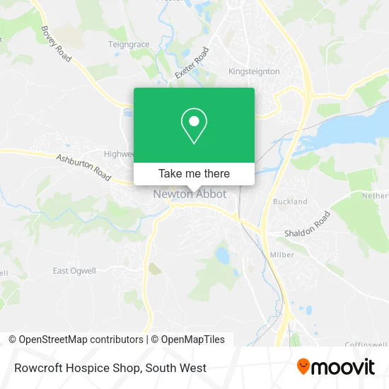 Rowcroft Hospice Shop map