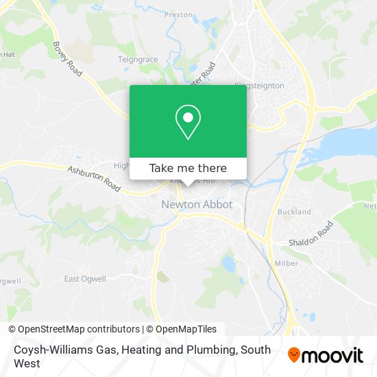 Coysh-Williams Gas, Heating and Plumbing map
