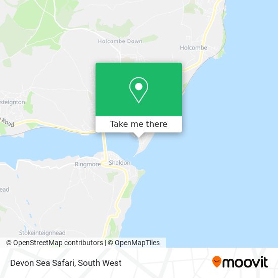 Devon Sea Safari map