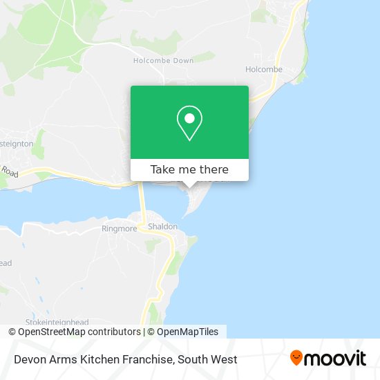 Devon Arms Kitchen Franchise map