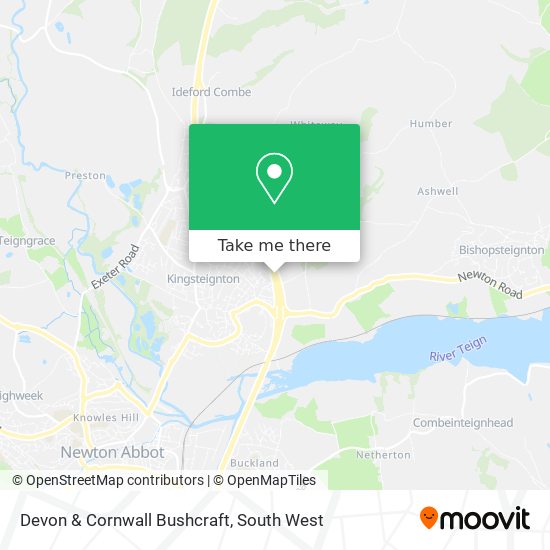 Devon & Cornwall Bushcraft map