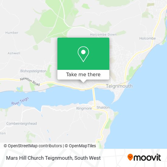 Mars Hill Church Teignmouth map