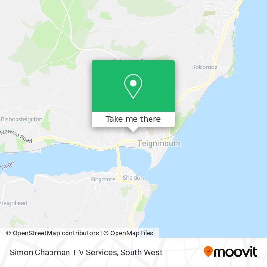 Simon Chapman T V Services map