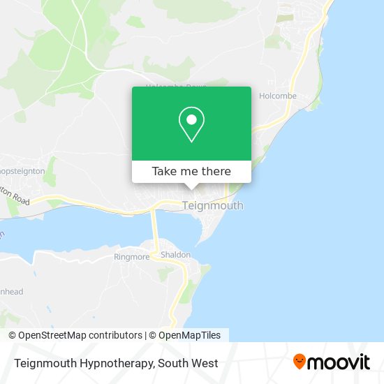 Teignmouth Hypnotherapy map