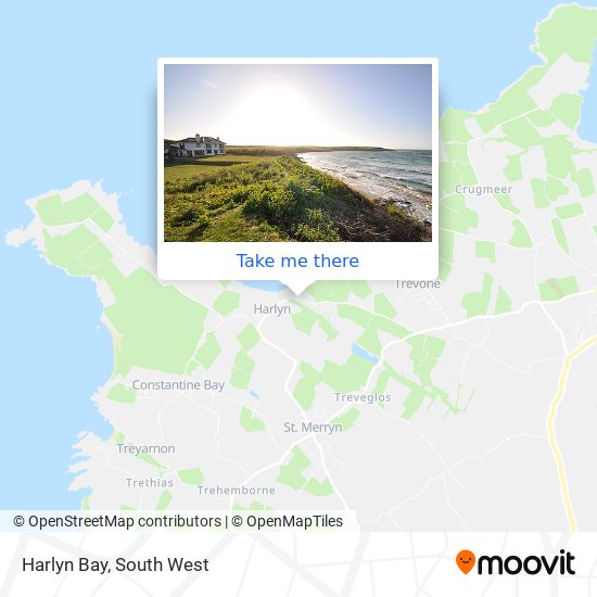 Harlyn Bay map