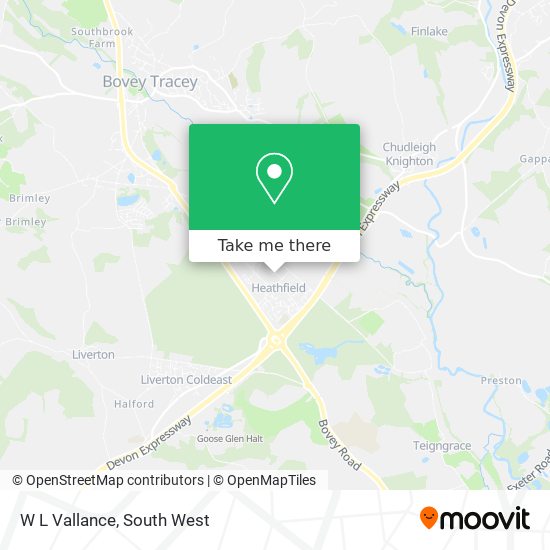 W L Vallance map