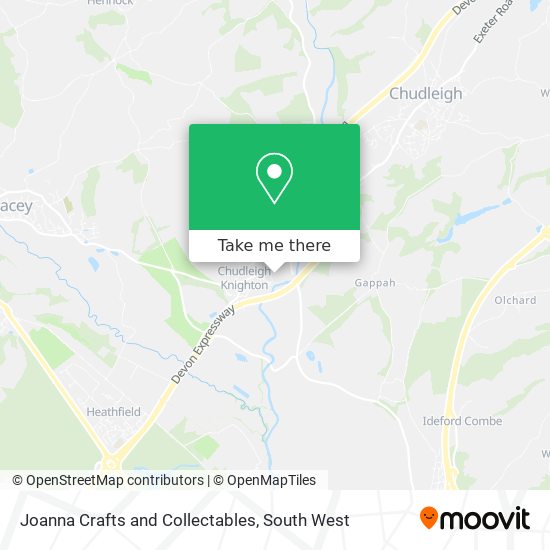 Joanna Crafts and Collectables map