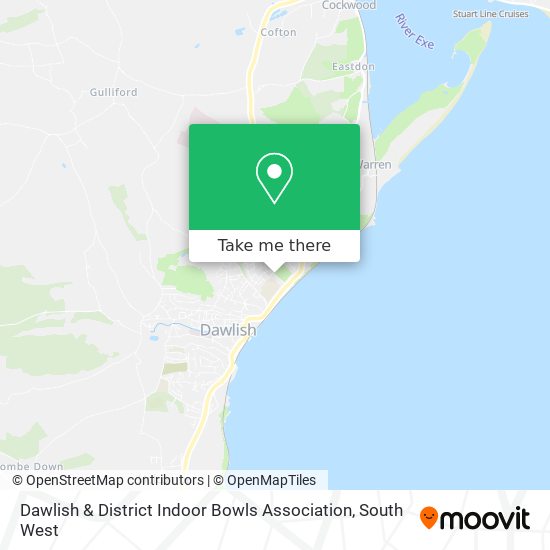 Dawlish & District Indoor Bowls Association map