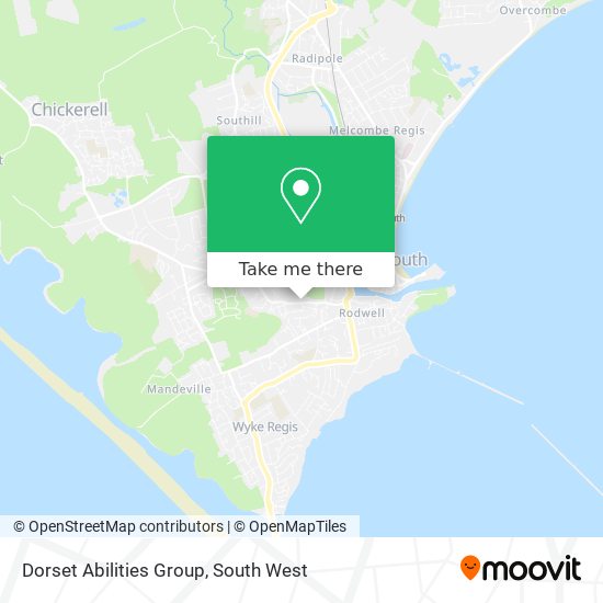 Dorset Abilities Group map