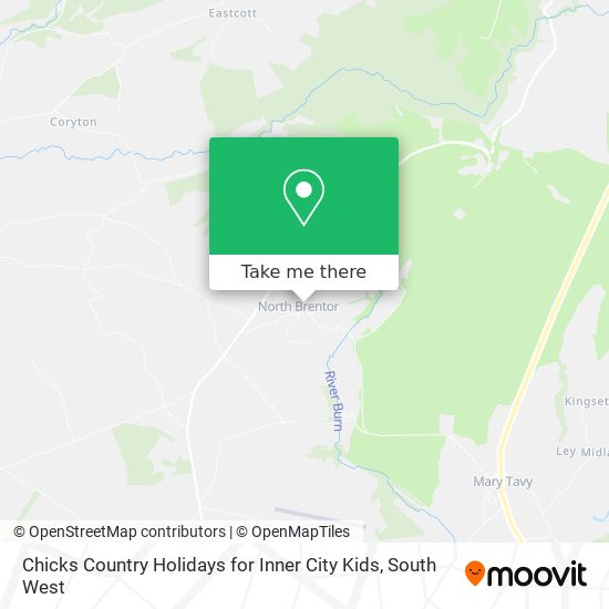 Chicks Country Holidays for Inner City Kids map