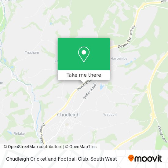 Chudleigh Cricket and Football Club map