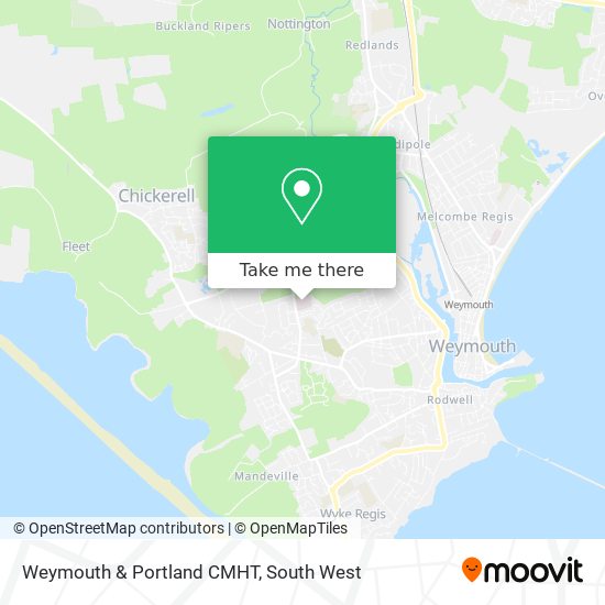 Weymouth & Portland CMHT map