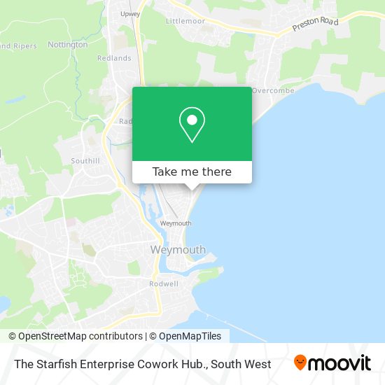 The Starfish Enterprise Cowork Hub. map