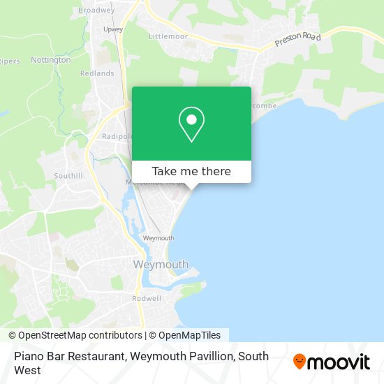 Piano Bar Restaurant, Weymouth Pavillion map