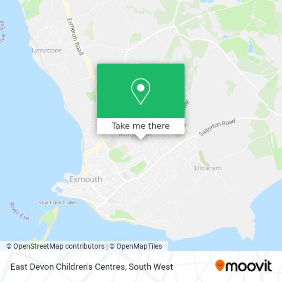 East Devon Children's Centres map