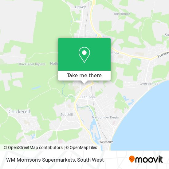 WM Morrison's Supermarkets map
