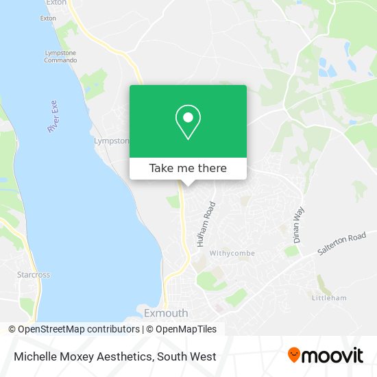 Michelle Moxey Aesthetics map
