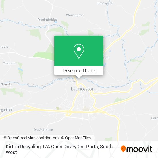 Kirton Recycling T / A Chris Davey Car Parts map