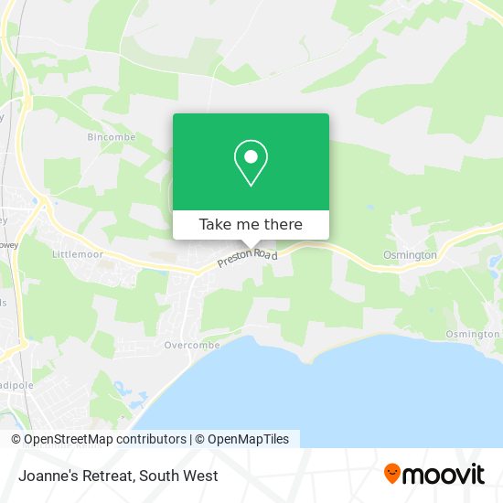 Joanne's Retreat map