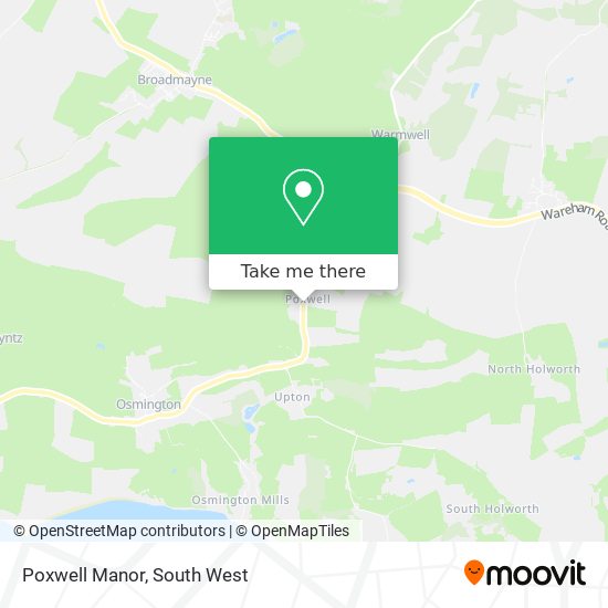 Poxwell Manor map