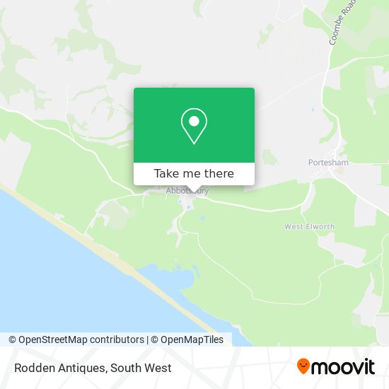 Rodden Antiques map
