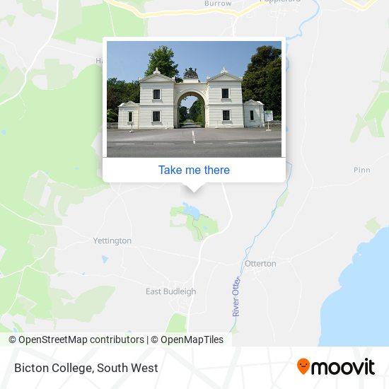 Bicton College map