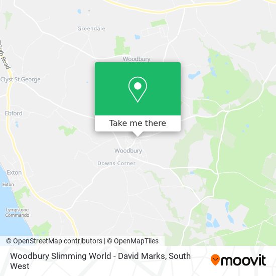 Woodbury Slimming World - David Marks map