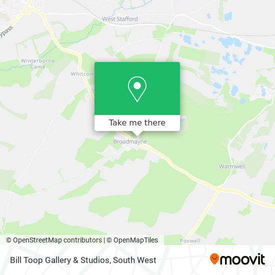 Bill Toop Gallery & Studios map
