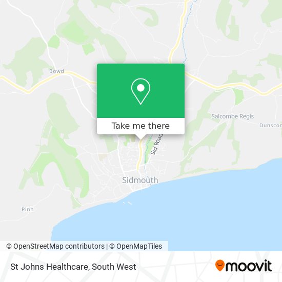 St Johns Healthcare map