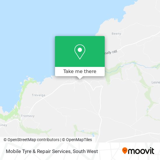 Mobile Tyre & Repair Services map