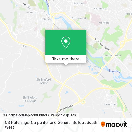 CS Hutchings, Carpenter and General Builder map