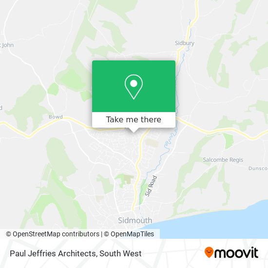 Paul Jeffries Architects map