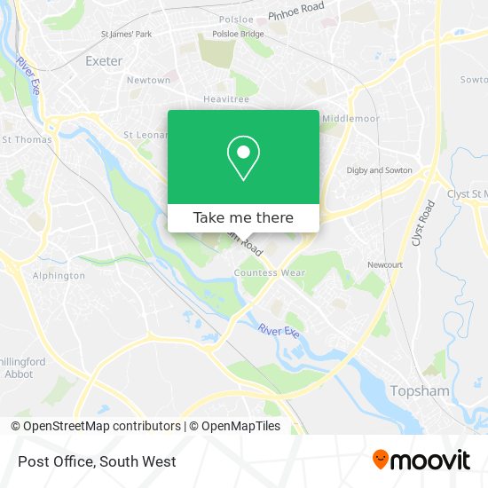 Post Office map