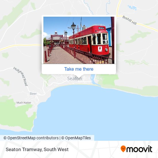 Seaton Tramway map