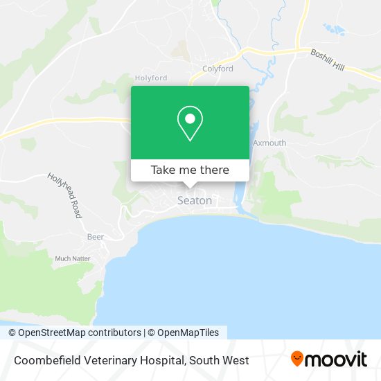 Coombefield Veterinary Hospital map