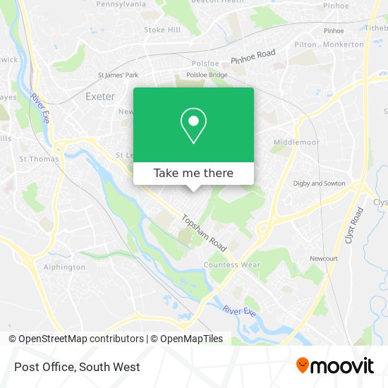 Post Office map