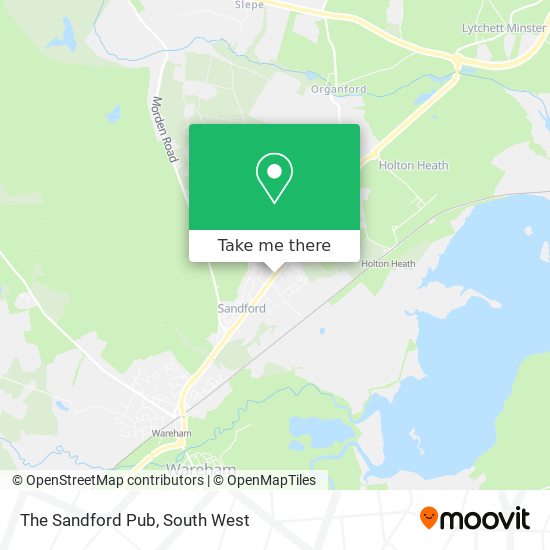 The Sandford Pub map