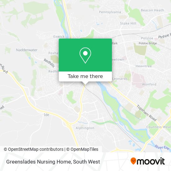 Greenslades Nursing Home map