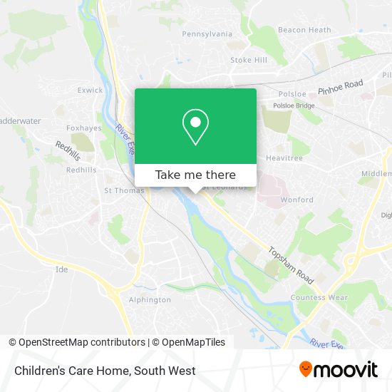 Children's Care Home map