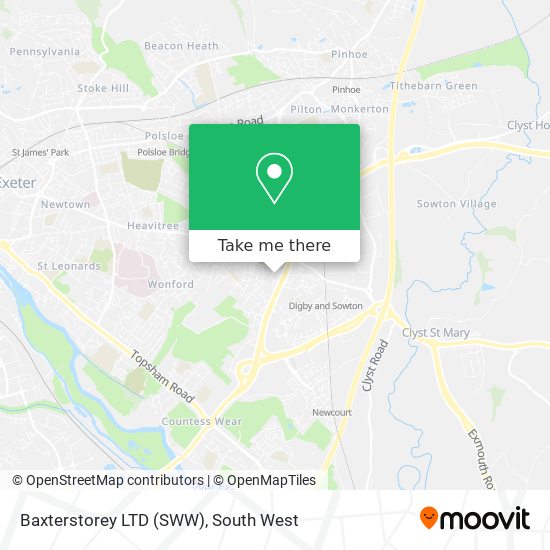 Baxterstorey LTD (SWW) map