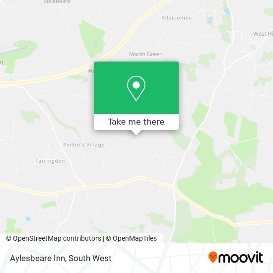 Aylesbeare Inn map
