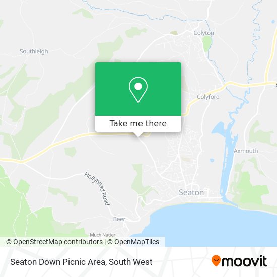 Seaton Down Picnic Area map