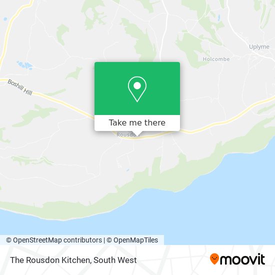 The Rousdon Kitchen map