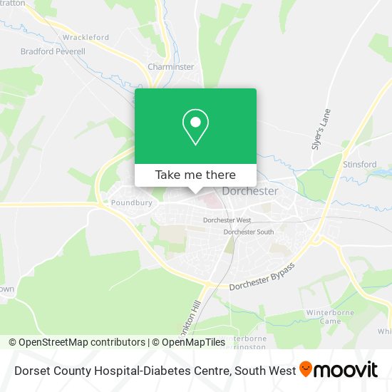 Dorset County Hospital-Diabetes Centre map