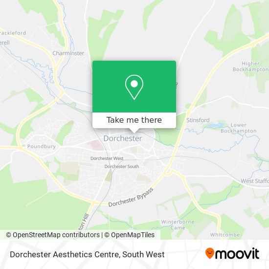 Dorchester Aesthetics Centre map