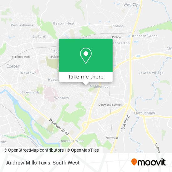 Andrew Mills Taxis map